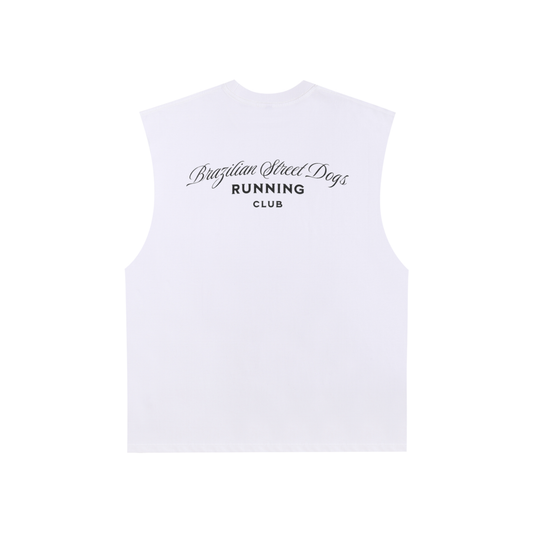 Raw Edge Cotton Tank Top